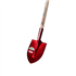 Pelle à tranchée en aluminium super légère avec manche en bois 130 cm - Col de cygne - Largeur 21 cm