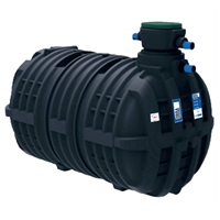 Cuve de récupération eau pluviale à enterrer en polyéthylène - collecte filtration stockage - Capacité 10,0 m³