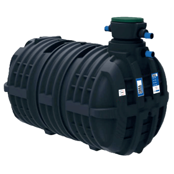 Cuve de récupération eau pluviale à enterrer en polyéthylène - collecte filtration stockage - Capacité 10,0 m³