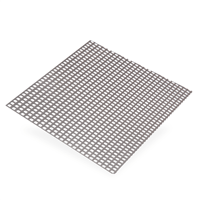 Plaque en acier brut perforée carrés - mailles 5.5 x 5.5 mm - 500 x 250 mm - épaisseur 1 mm