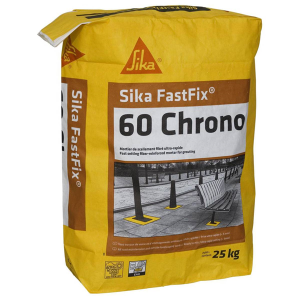 Mortier prise ultra-rapide Sika FAST FIX 60 Chrono