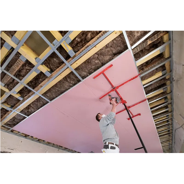 Plaque de plâtre incombustible - Knauf Feu KF BA15 - 2,50 M x 1,20 M - ép. 15,0 MM