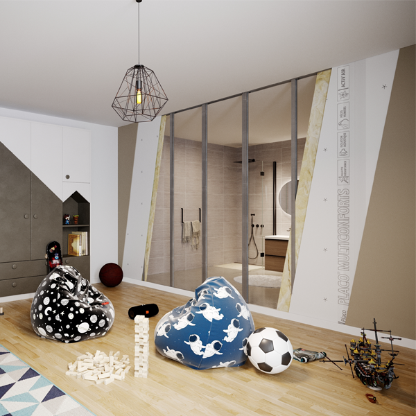 Plaque de plâtre Placo® Multiconforts BA13 - 2,70 M x 1,20 M - ép. 13,00 MM