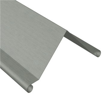 Faîtage simple à 90° prePatina ardoise Eco Zinc Rheinzink avec ourlets - développé de 333 - ép. 0,65 MM - 2,00 M