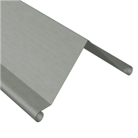 Faîtage simple à 90° prePatina ardoise Eco Zinc Rheinzink avec ourlets - développé de 333 - ép. 0,65 MM - 2,00 M