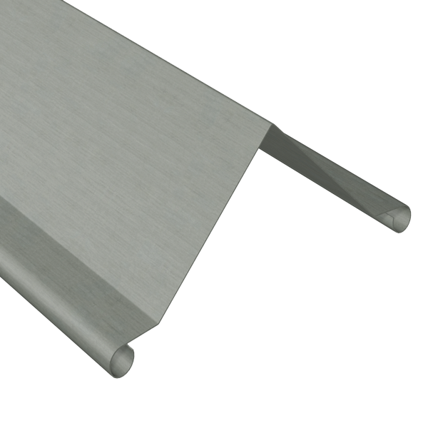 Faîtage simple à 90° prePatina ardoise Eco Zinc Rheinzink avec ourlets - développé de 333 - ép. 0,65 MM - 2,00 M
