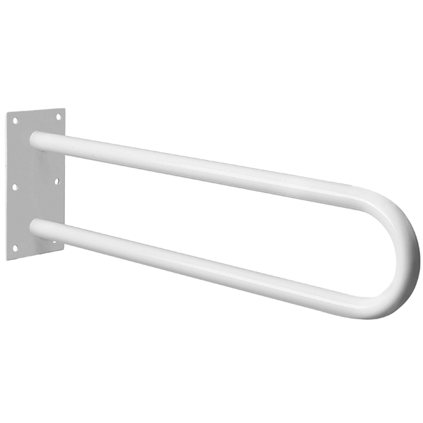 Barre de relèvement double Rossignol Biska pour sanitaires - inox 304 blanc - longueur 60 cm - 150 kg max