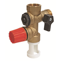 Groupe de Sécurité NF 3/4" à garde d'air droite - Siège inox pour eau agressive