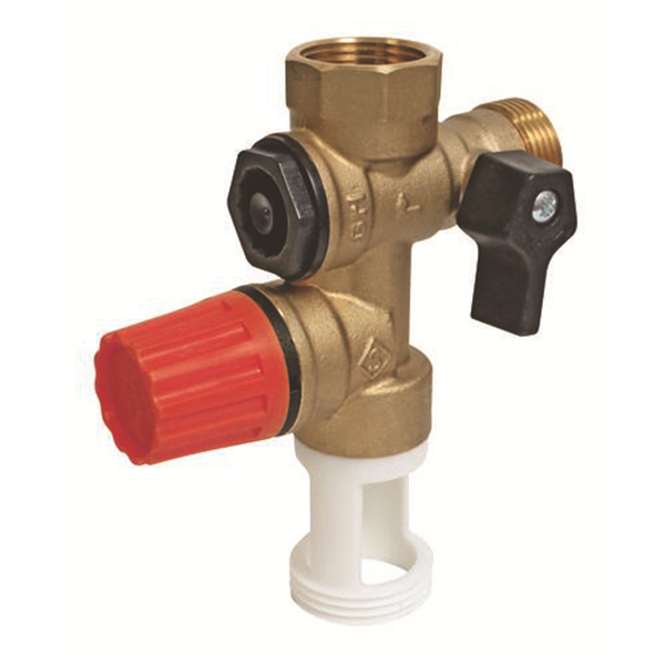 Groupe de Sécurité NF 3/4" à garde d'air droite - Siège inox pour eau agressive