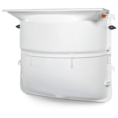 Cour anglaise MEAMAX 100x125x40 avec grille caillebotis acier M30/30 + fixations