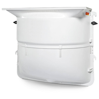 Cour anglaise MEAMAX 80x60x40 avec grille caillebotis acier M30/30 + fixations