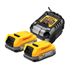 Pack de démarrage Dewalt 2 batteries Powerstack XR 18V 1.7Ah Li-Ion et chargeur