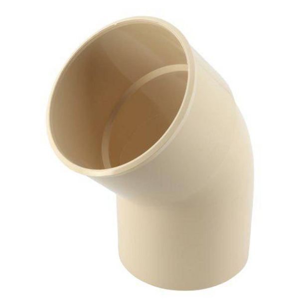 Coude gouttière mâle femelle 20° diamètre 80 mm coloris sable