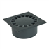 Siphon de cour pour évacuation eau de ruissellement Ø mâle 80 mm - SC089 Nicoll - PVC Gris anthracite