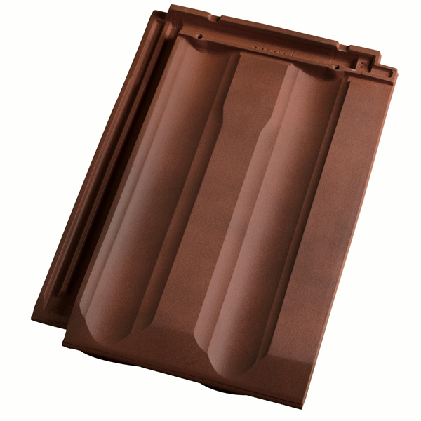Tuile en terre cuite - Optima - emboîtement grand moule à pureau variable - Nuagé