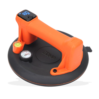 Ventouse carrelage électrique sur batterie avec écran digital et manomètre - Edma - Diamètre 205 mm - 160 kg max