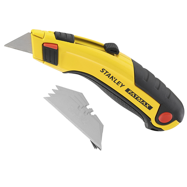 Cutter à lame rétractable Fatmax Stanley avec 5 lames trapèze