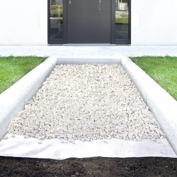 Géotextile non tissé Edia - polypropylène blanc - R. 4 kN - rouleau de 2,00 M x 25,00 M