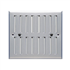 Grille d'aération réglable d'intérieur - 130  x 168 mm - Aluminium anodisé - Autogyre
