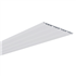 Lambris PVC de sous toiture Blanc - 4 frises alvéolaires - 250 MM x 10,00 MM - Long. 4,00 M