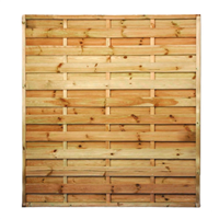 Panneau bois occultant autoclavé Classe 3 - Lamelles 8x95 mm - Cadre 45x45 mm - 1,80 M x 1,80 M - ép. 5,00 CM