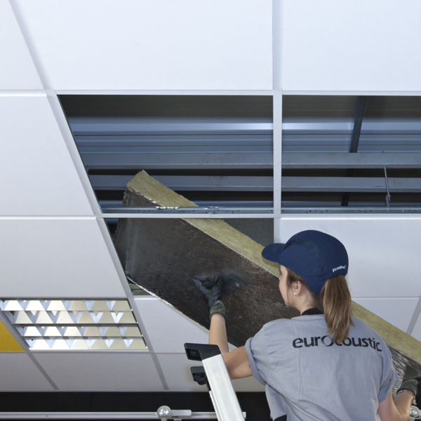 Panneau isolant en laine de roche Acoustipan - 1200,0 MM x 600 MM - ép. 80,00 MM