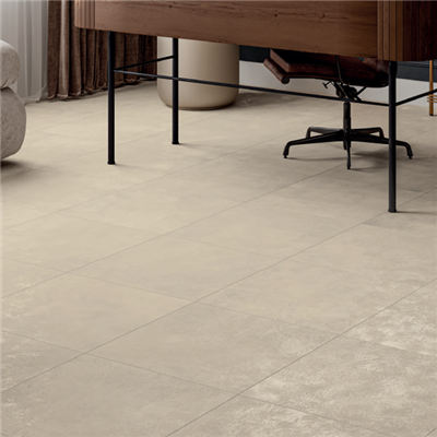 Carrelage sol intérieur effet béton en grès cérame émaillé - Jessica - 60,0 cm x 60,0 cm - ép. 9,50 mm - Greige