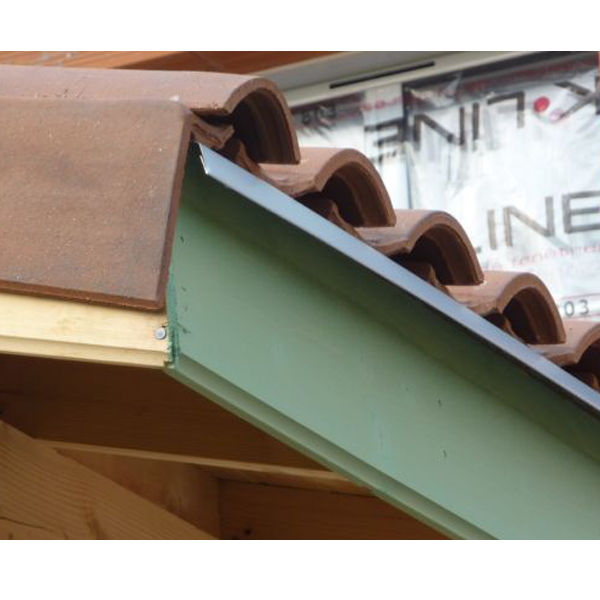 Larmier de gouttière à clouer en PVC traité anti-UV - 180 x 2000 mm - gris clair