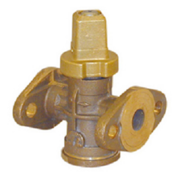 ROBINET ARRET BRONZE CONIQ_DN20_BRIDE 2 TROUS 20X27_FERMETURE GAUCHE