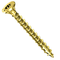 Vis bois Rocket tête fraisée Torx - Acier bichromaté - Filetage total - ⌀ 4,0 mm x 25,0 mm - Boîte de 500
