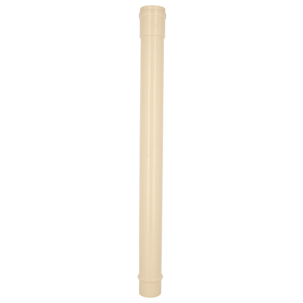 Dauphin droit pour tube de descente de gouttière cylindrique Ø 80 - Longueur 1000 mm - Sable