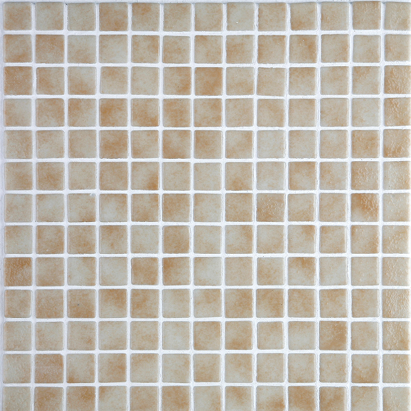 Mosaïque en émaux de verre lisse  - carreau de 2,5 x 2,5 cm - trame de 31,2 x 49,5 cm