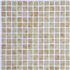 Mosaïque en émaux de verre lisse  - carreau de 2,5 x 2,5 cm - trame de 31,2 x 49,5 cm