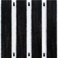 Tapis d'accueil antidérapant Dinac Aravis CA 13 REPS à structure ouverte et jonction à câble - hauteur