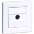 Prise TV simple Schneider Asfora complet - à encastrer - blanc - mâle CEI 9,52 mm