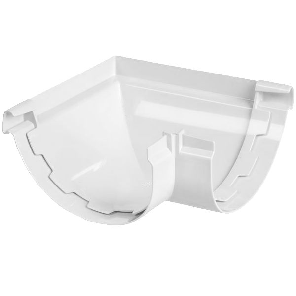 Angle extérieur à 90° Nicoll AEC29 pour gouttière demi-ronde Vodalis LG29 - Techtan Blanc