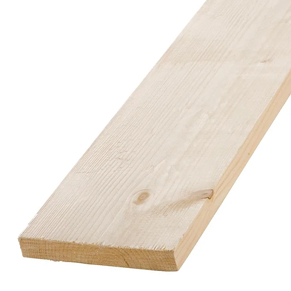 Planche en bois de sapin blanc - non traité - 200 MM x 32 MM - Long. 4,50 M