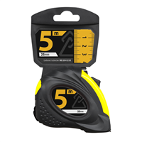 Mètre ruban autobloquant Axian - longueur 5 m - largeur 25 mm - avec clip ceinture et dragonne