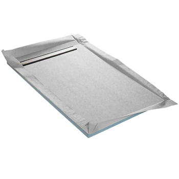 Receveur à carreler Monoboard Marmox RC 185100 MONO à caniveau - 185 CMx100 CM - épaisseur 4 CM