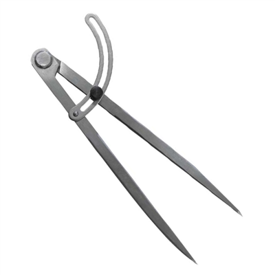 Compas à charnière pour traçage et mesure Jouanel - Acier - Longueur 250 mm - Molette de blocage