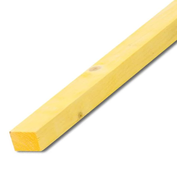 Liteau en sapin traité classe 2 jaune - bois de charpente - 38 MM x 25 MM - longueur 3,60 M