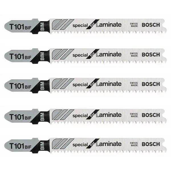 Lame scie sauteuse Bosch T 101 BIF Special for Laminate jeu de 5 lames