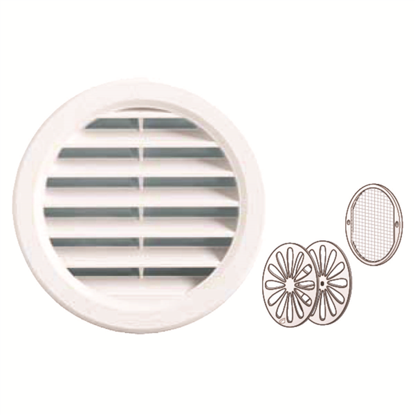 GRILLE RONDE ENCAST+FERM+MOUS 150MM
