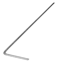 Chapeau de rive pour plancher poutrelle - toute zone sismique - 90,0 CM x 11,0 CM - diamètre de tige 8,0 MM