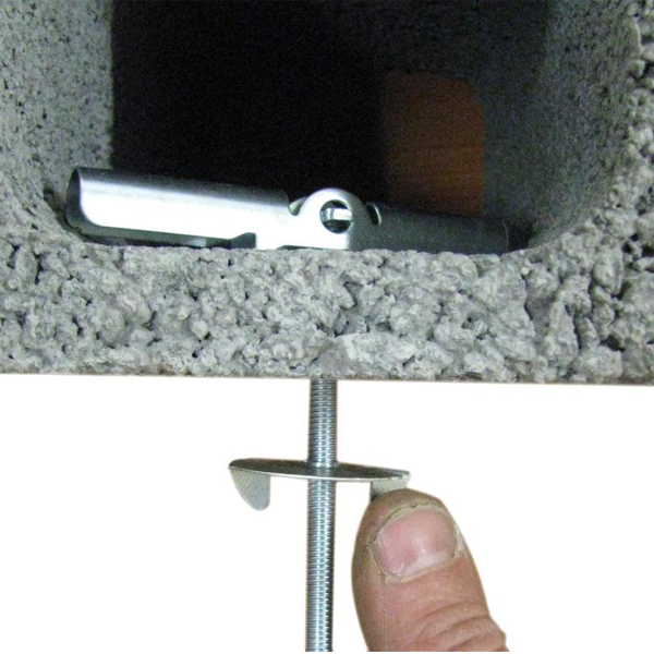 Bascule et rondelle Rapid M6 pour tige filetée dans matériaux creux - 20 kg max - Boîte de 50