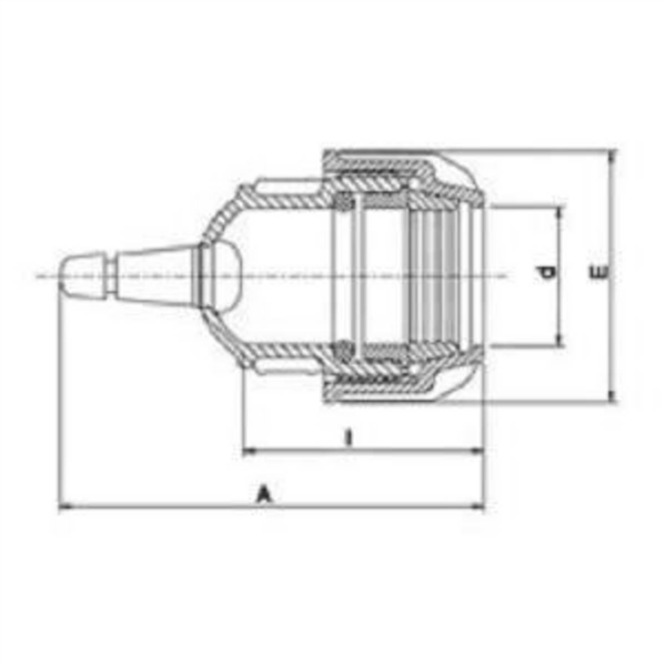 BOUCHON FIN DE LIGNE + VALVE PLASSCOM D40