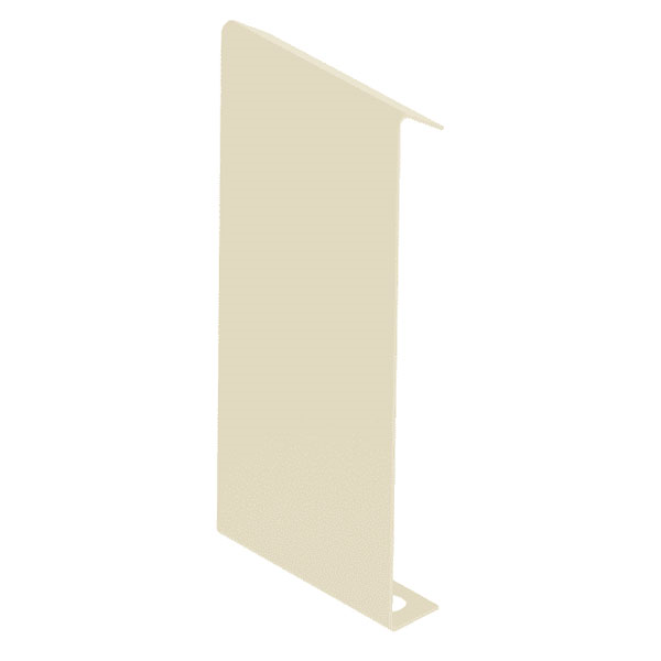 Jonction droite clipsable pour profilé de finition terrasse Jouplast - Haut. 140,00 mm - Larg. 30,0 mm - Blanc perlé