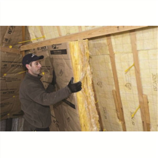 Rouleau laine de verre pour combles aménagés - Isoconfort 32 revêtu kraft - R=6,25 m².K/W - 2,20 M x 1,20 M - ép.200 MM