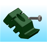 Clips de fixation pour grillage rigide Titan Clip Vert - Polypro - Sachet de 100 avec vis autoforantes