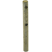 Poteau d'extrémité pour clôture Prailloux en pin sylvestre - bois traité classe 4 vert - Ø 140 mm - hauteur 1,50 M